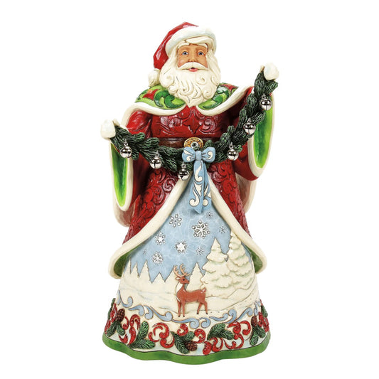 Babbo Natale con ghirlanda