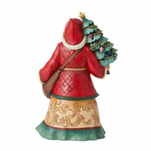 Babbo Natale Jim Shore con albero e borsa giochi